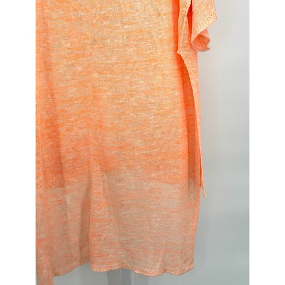Free People Linen Blend Knit High Low Top OB572449 Large - Picture 6 of 10